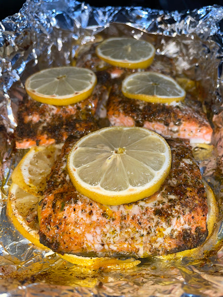 Garlic Butter Baked Salmon