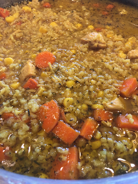 Wild Mushroom & Sage, Chicken & Rice Soup